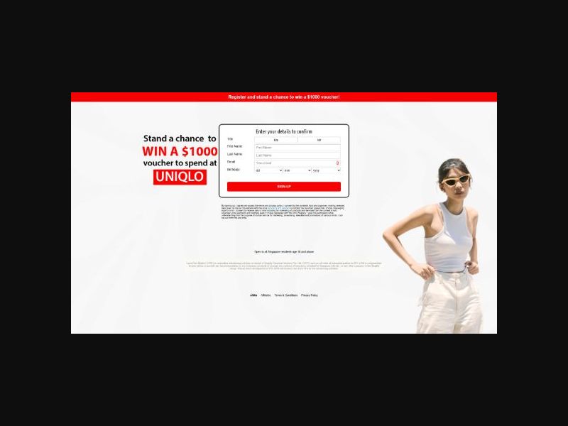 xlWin - $1000 Uniqlo Voucher - SOI (SG)