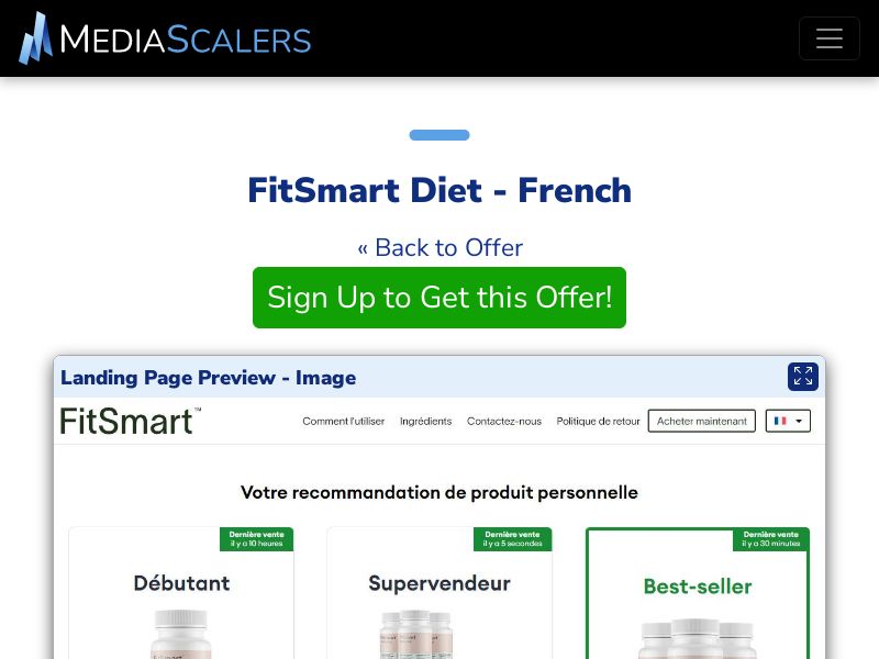 FitSmart Diet - French {+DTC, Quiz} [FR]