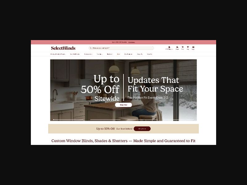 SelectBlinds.com - Custom Window Treatments - RevShare (US)