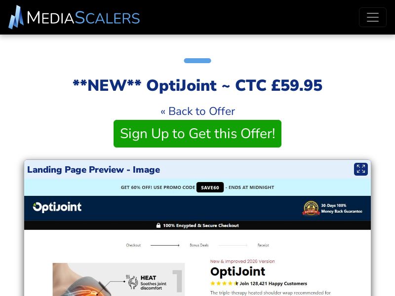 OptiJoint ~ CTC £59.95 {+DTC, Alt-Landers} (Event Tracking) [UK]