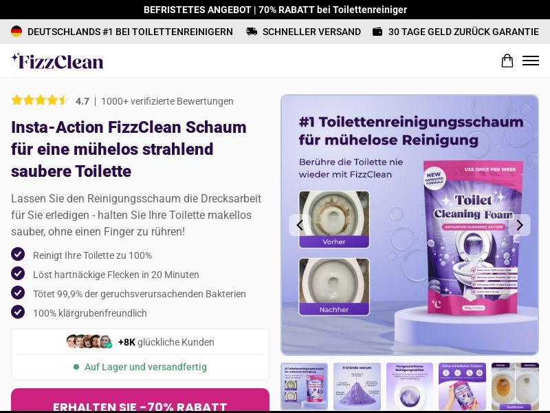 Ecom - FizzClean - DE