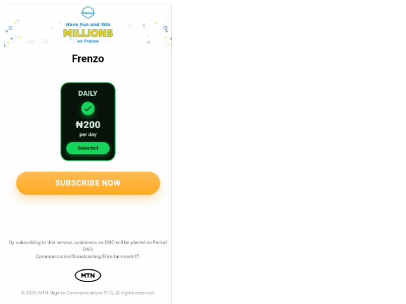 Frenzo Daily (NMM) - Evina MTN