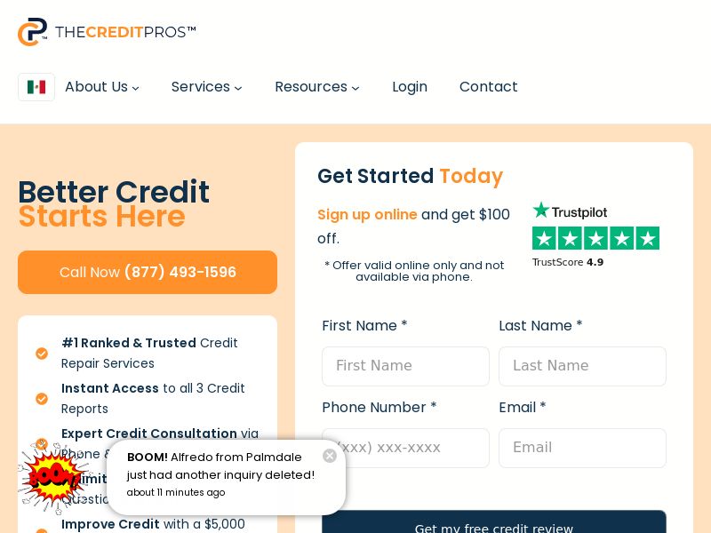 Credit Pros - Online Enrollment | US