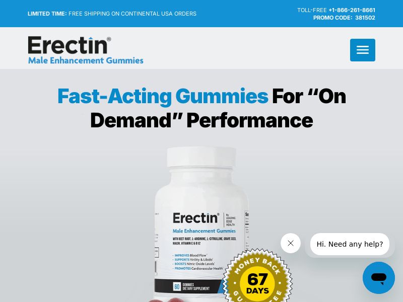 Erectin Gummies - Revshare