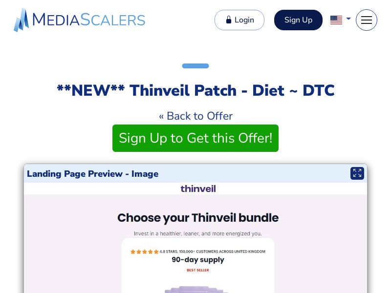 Thinveil Patch - Diet ~ DTC [UK]