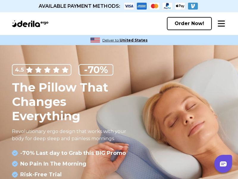 Derila - Memory Foam Pillow | Multi Geo 