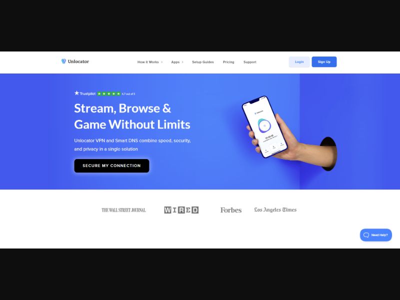 US - Unlocator - Plan select VPN + Smart DNS - Lander - CPS