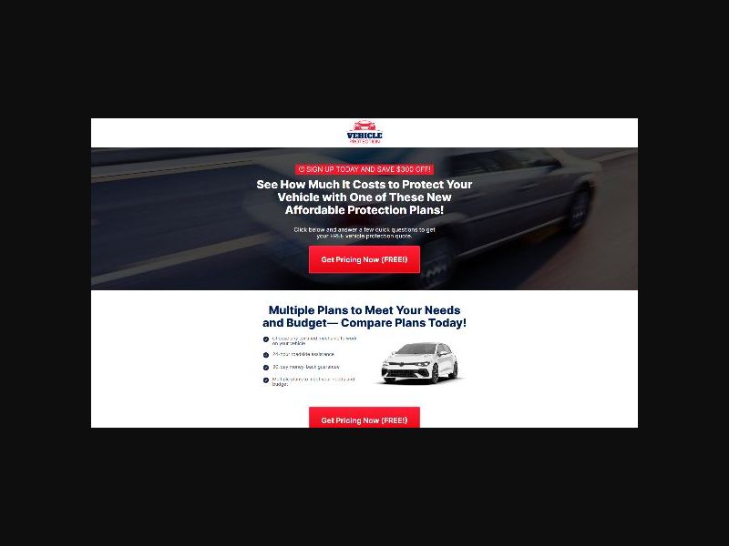 Vehicle Protection USA - Auto Warranty - Email Only - CPL (US)