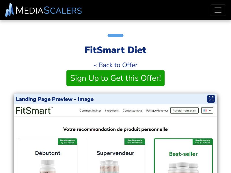 FitSmart Diet {+DTC, Quiz} [FR]