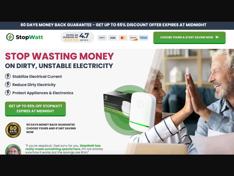 [WEB+MOB] StopWatt LCTC - CTC $49 /US/CA/CR/MX CPS *FB Pixel*