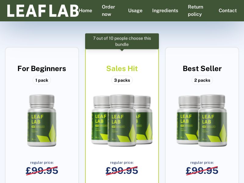 Leaf Lab (High Pricing) | UK | D2C