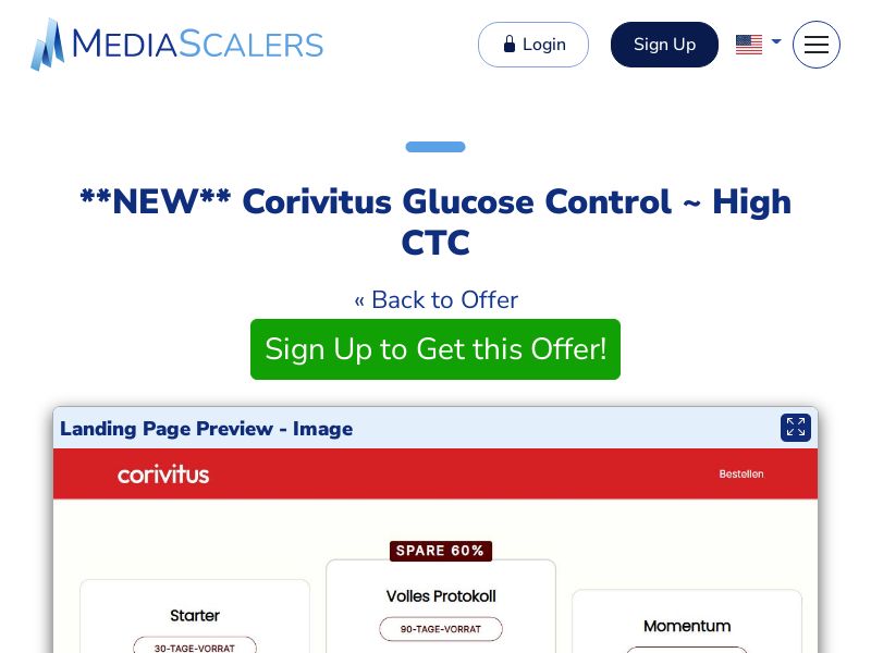 Corivitus Glucose Control ~ High CTC [DE, AT, CH]