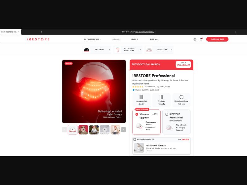 [WEB+MOB] iRestore - Professional - Hair Care - /INTERNATIONAL - CPS