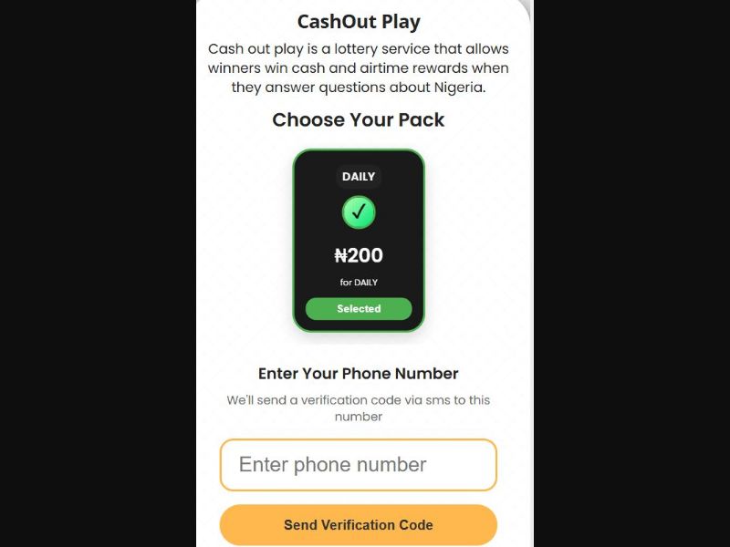 38711 - NG - [MOB] - Cashout Play Mfilterit - MTN - 2 Click