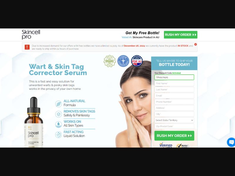 [WEB+MOB] Skincell Pro /AU [CPS] *FB Pixel* [Approval Required]