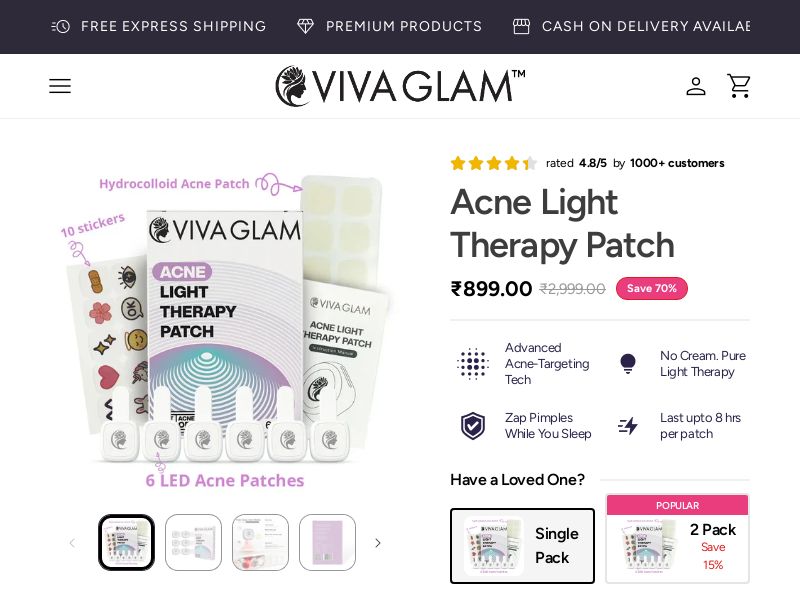 LED Acne Patch by VivaGlam CPA - India
