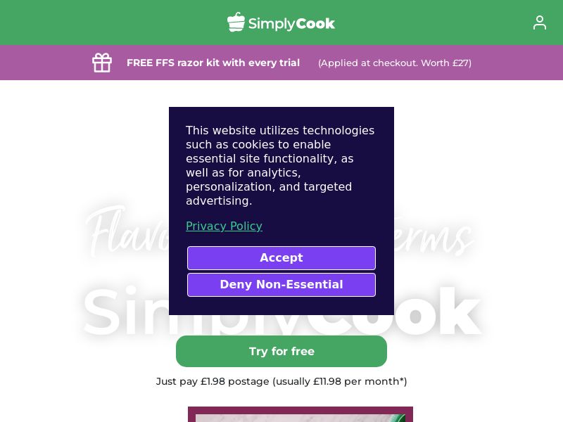 Try SimplyCook for Free - CPL [UK]