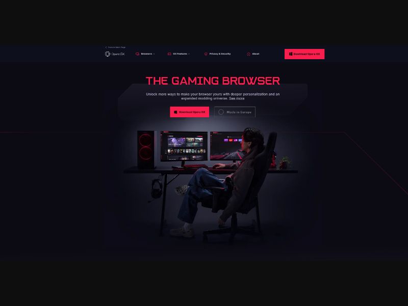 Opera GX - US landing page (US)