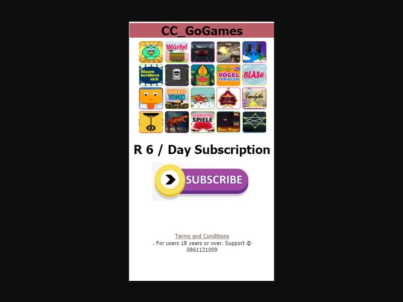 [MOB] OW - Go Games /ZA [Cell C] - 2 Click