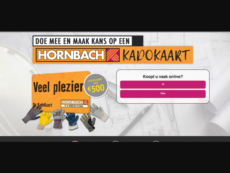 NL - Quiztionnaire - Hornbach Giftcard $500 - (CPL)
