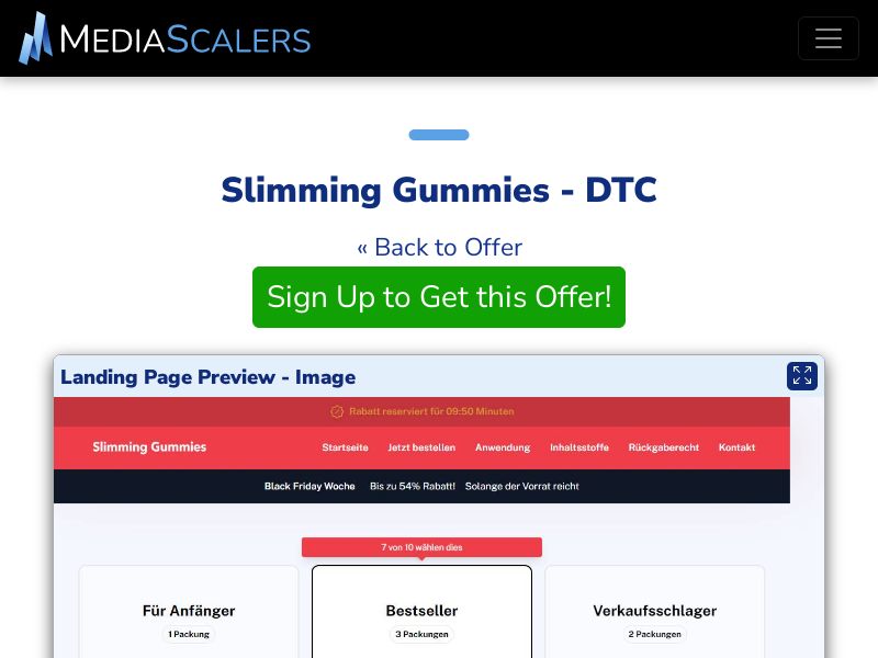 Slimming Gummies - DTC (Event Tracking) [DE, AT]