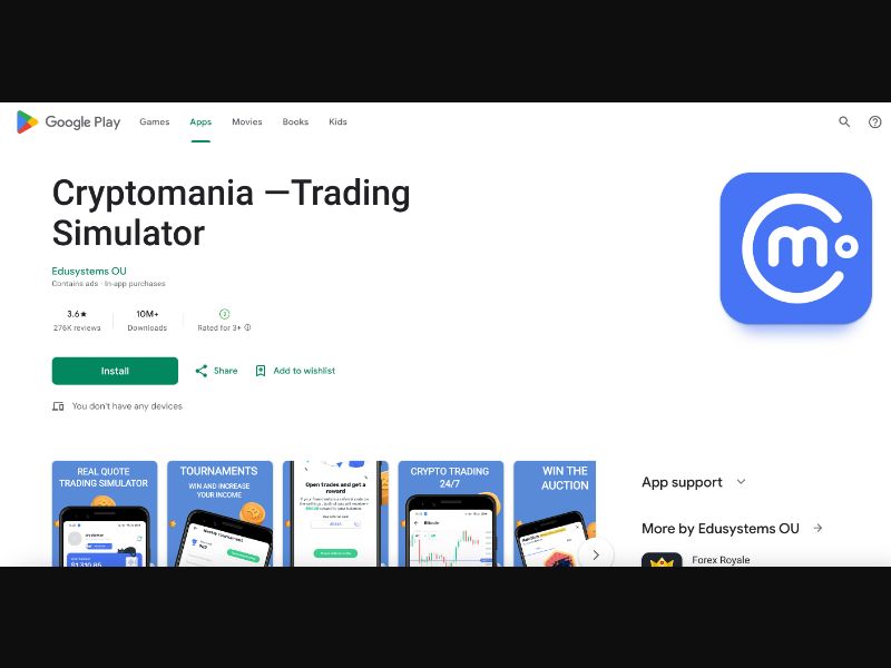 Crypto Simulator Android Prelander [GH] - CPI