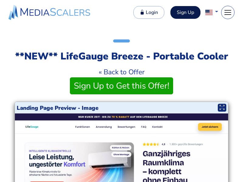 LifeGauge Breeze - Portable Cooler [DE]