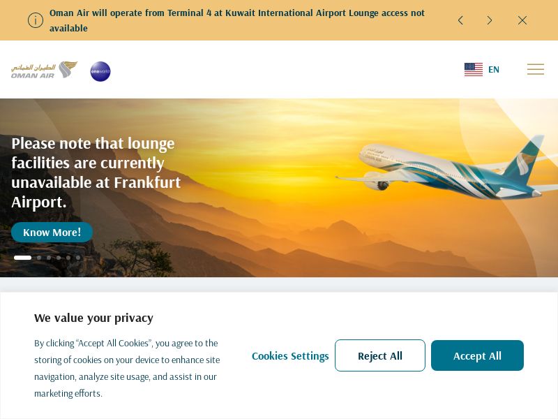 Omanair.com Travel CPS - Worldwide