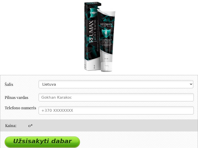 REUMAX balm 50 ml free LT - ARTHRITIS PRODUCT