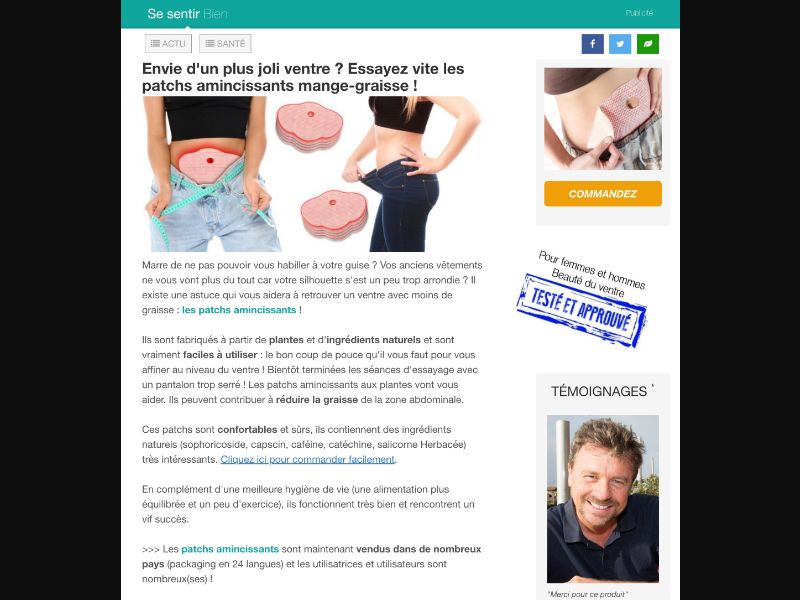 [WEB+MOB] Slimdoo Patches - Weight Loss - CPS - FR - BE FR - CH FR - LU FR