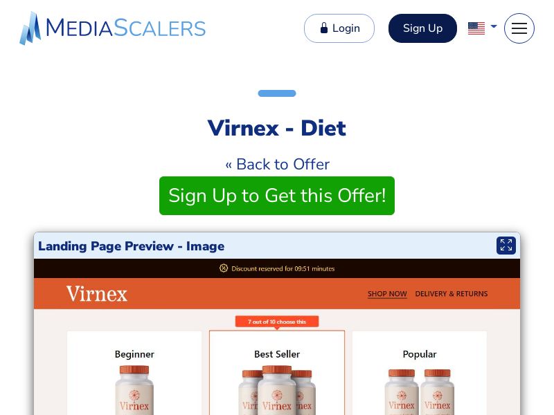 Virnex - Diet {+DTC} (Event Tracking) [IE]