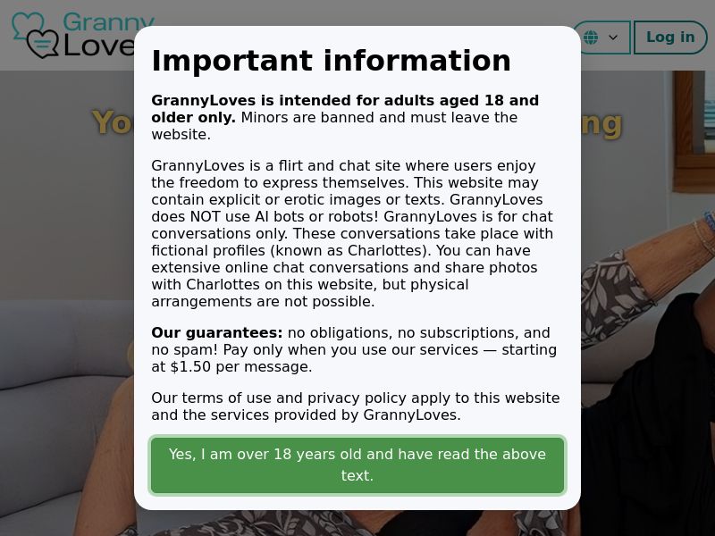 GrannyLoves DOI US UK CA NL 45+ ONLY FOR SMARTLINK