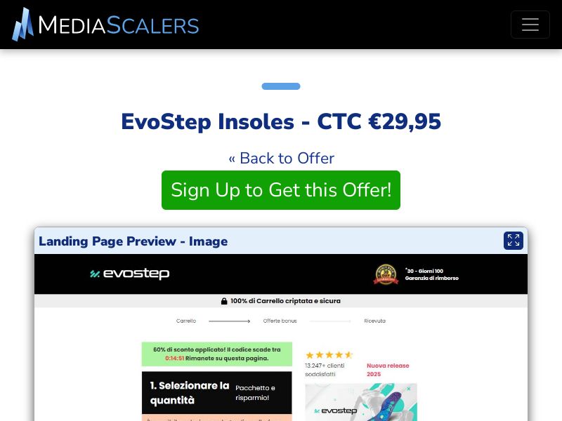 EvoStep Insoles - CTC €29,95 {+DTC, Alt-Landers} (Event Tracking) [IT]