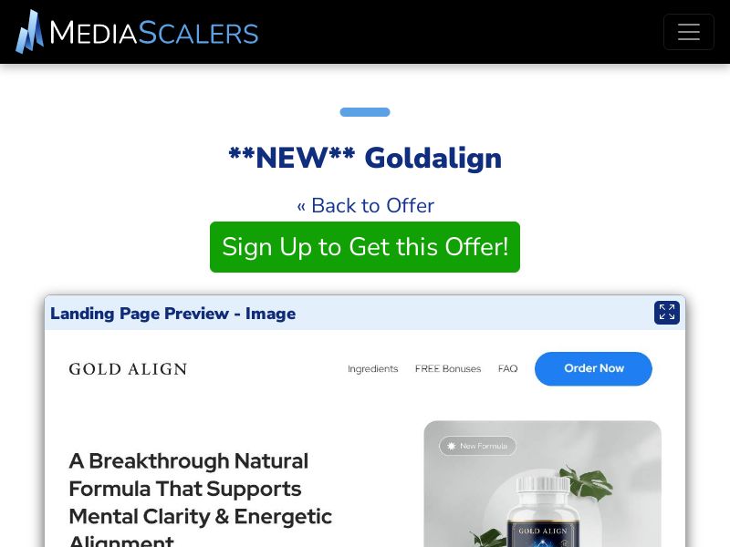 Goldalign {+VSL, TSL, DTC} [US, CA, AU, UK, NZ, IE]