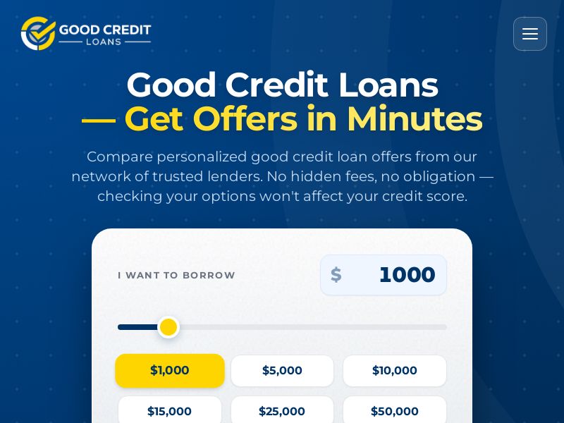GoodCreditLoans.com Loans CPL (Lead Gen) - USA
