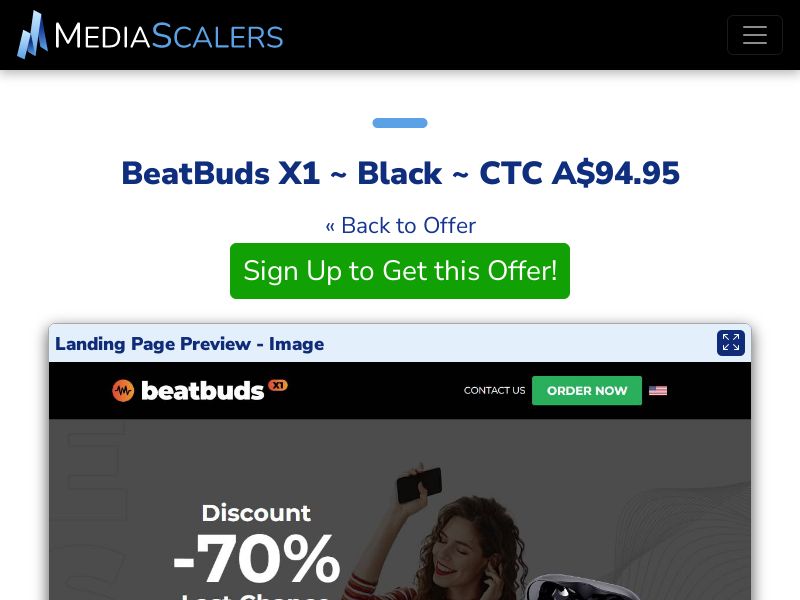 BeatBuds X1 ~ Black ~ CTC A$94.95 {+DTC, Alt-Landers} (Event Tracking) [AU]
