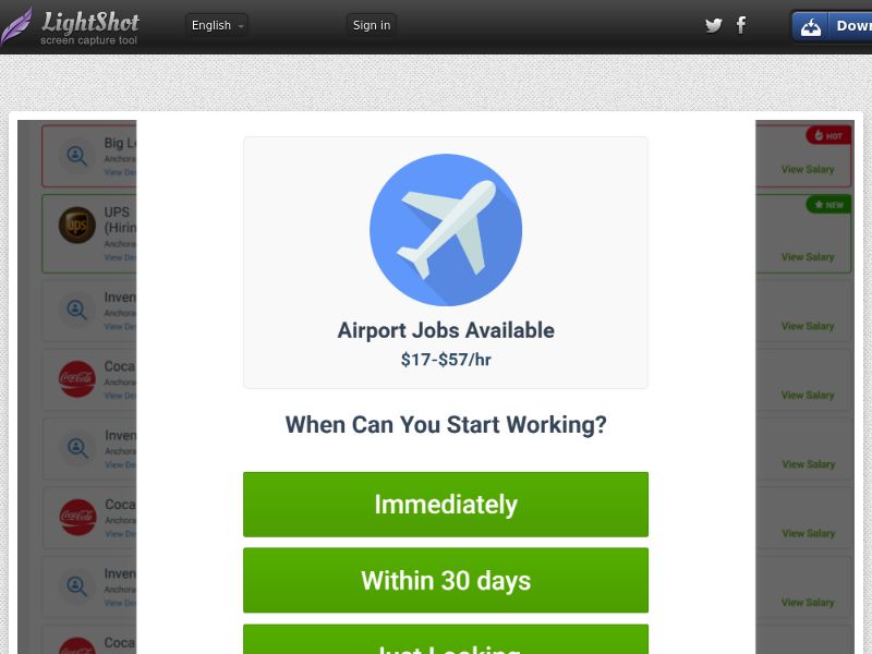 JobOpeningsNearYou (Social) - airport