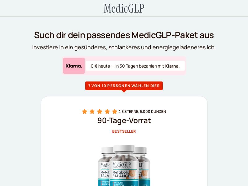 MedicGLP Diet - DTC Page [Multi-GEO] (Banner,Native,Social,Search,SEO,Brand Bidding) - CPA