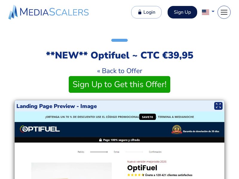 Optifuel ~ CTC €39,95 {+DTC, Alt-Landers} (Event Tracking) [ES]