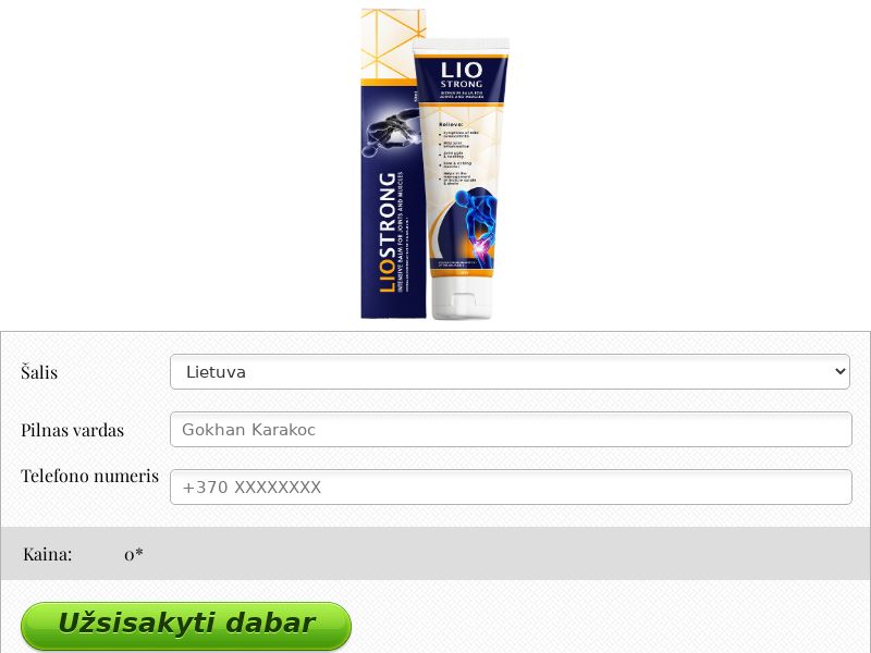 LioStrong balm 50 ml free LT - ARTHRITIS PRODUCT