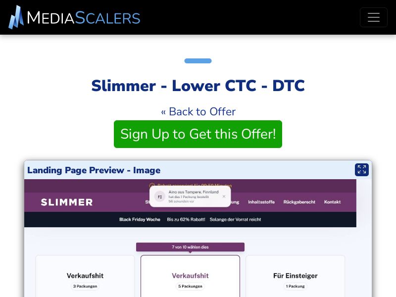 Slimmer - Lower CTC - DTC (Event Tracking) [CH]