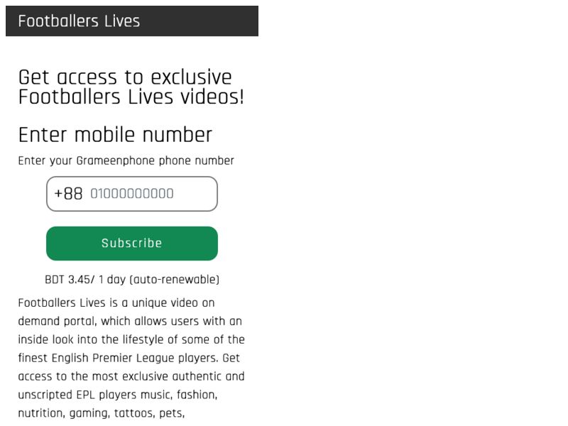 Footballers Grameenphone