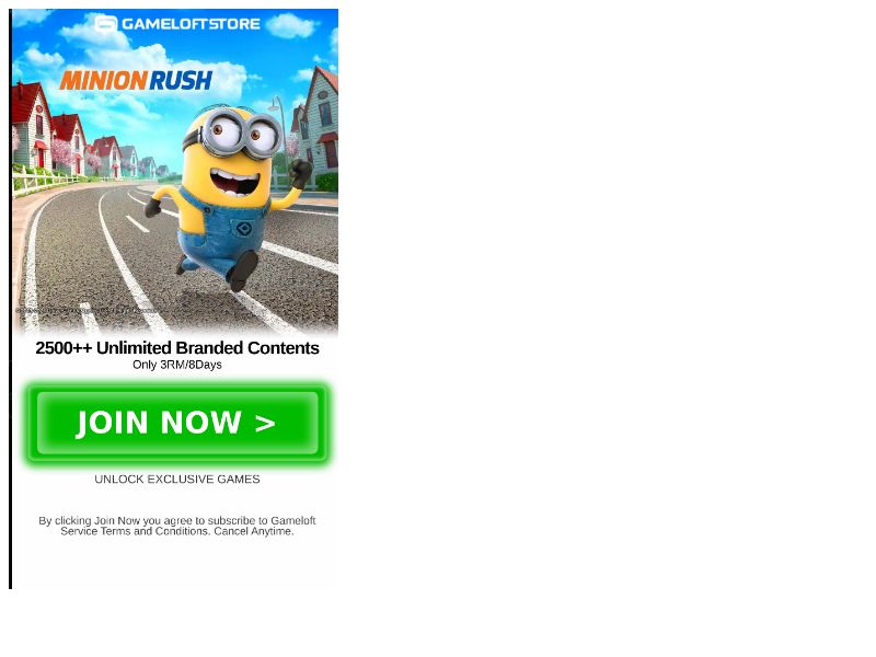 Minion Rush Gameloft Maxis
