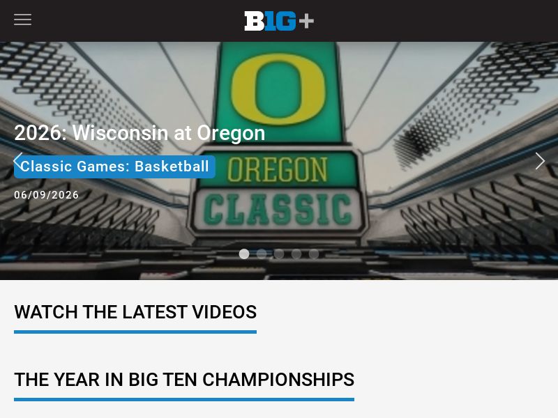 Big Ten Networks (VOD) - Free Trial