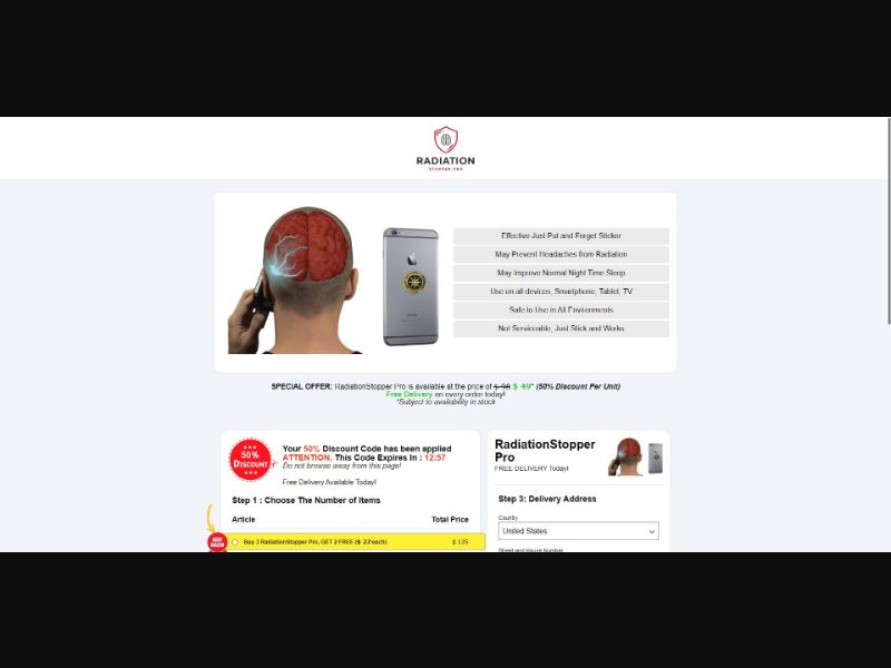Radiation Stopper Pro - eComm / Gadgets - SS - [All GEOs]