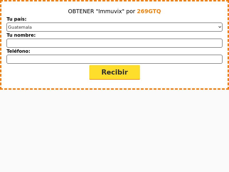 IMMUVIX 269 GTQ GT - VARICOSIS REMEDY HOLD