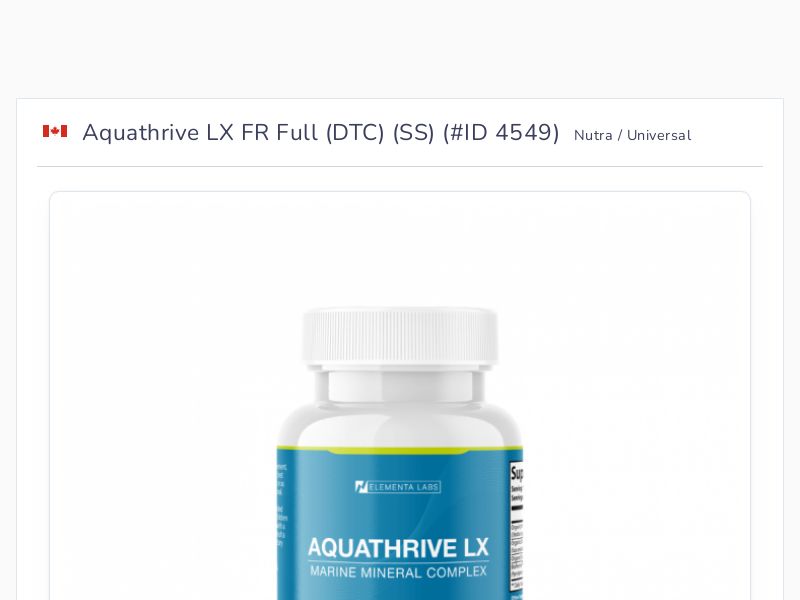 Aquathrive LX FR Full (DTC) (SS)