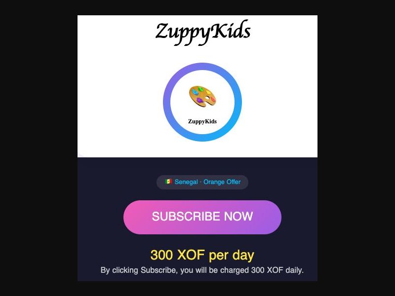 38379 - SN - [MOB] - Zuppy Kids - Orange - 1 Click