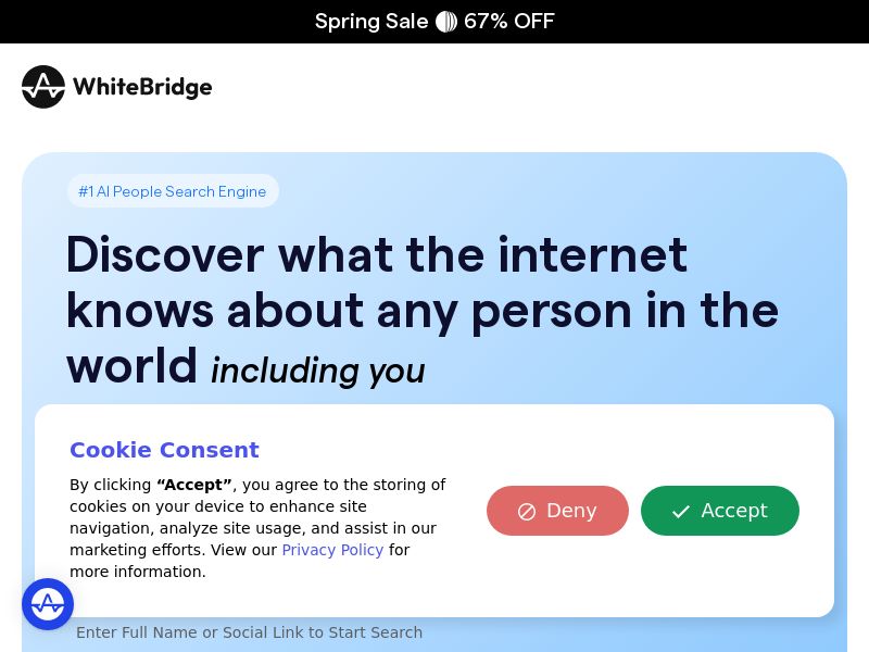 Whitebridge Main Background Check | US, UK, CA