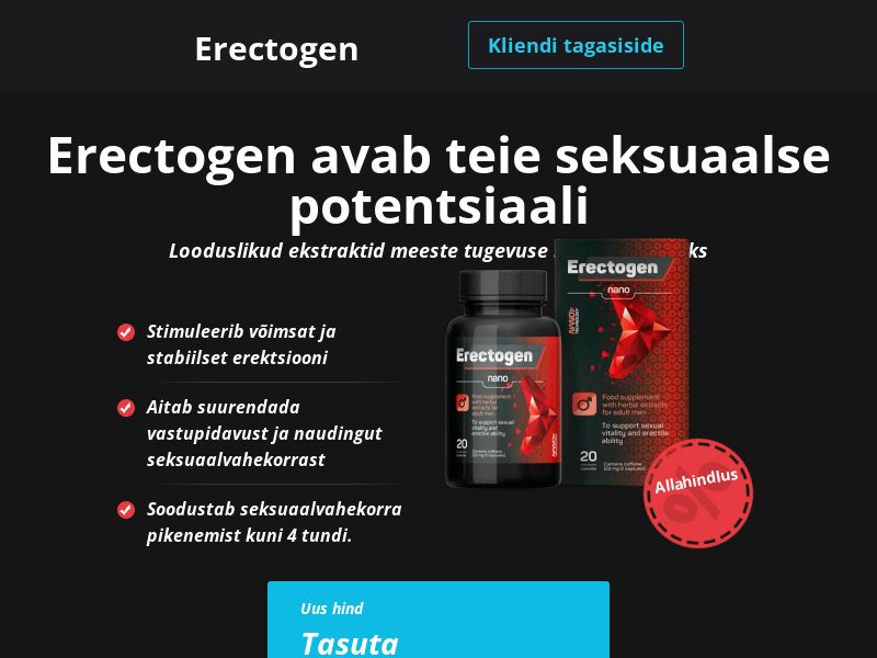 Erectogen Caps N20 free EE - POTENCY TREATMENT PRODUCT
